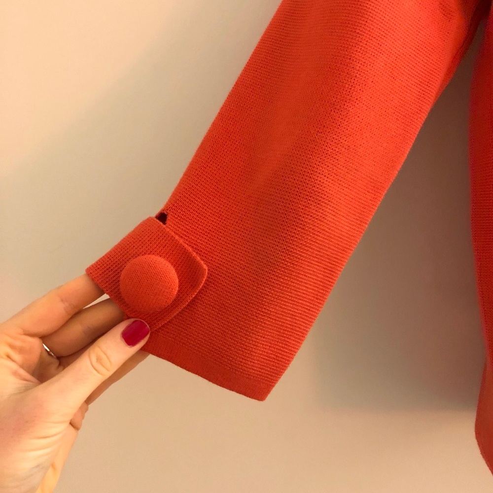 J Crew Orange Double Breasted Jacket - image 4